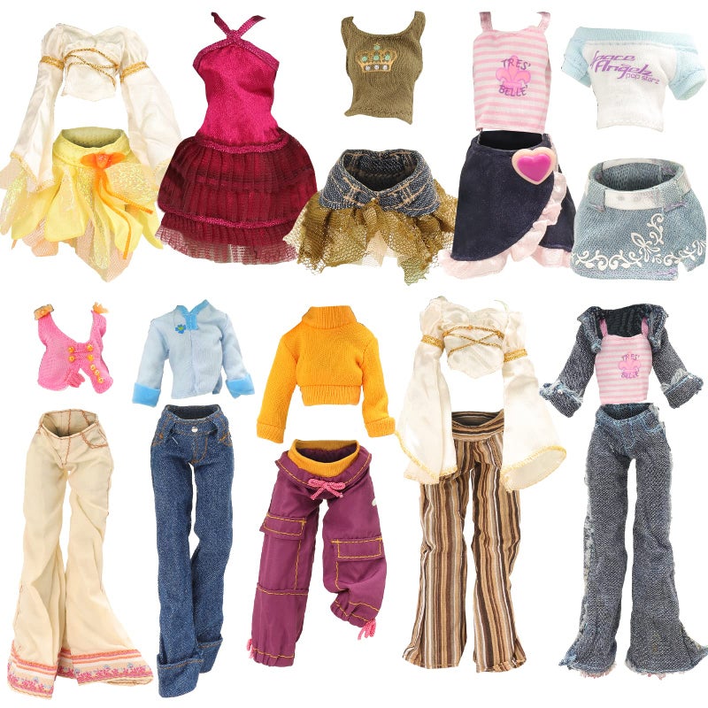 BARWA 10 Sets Doll Clothes for 11 inch Monster Girl Doll Fashion Outfits Casual Tops Pants - Image 3